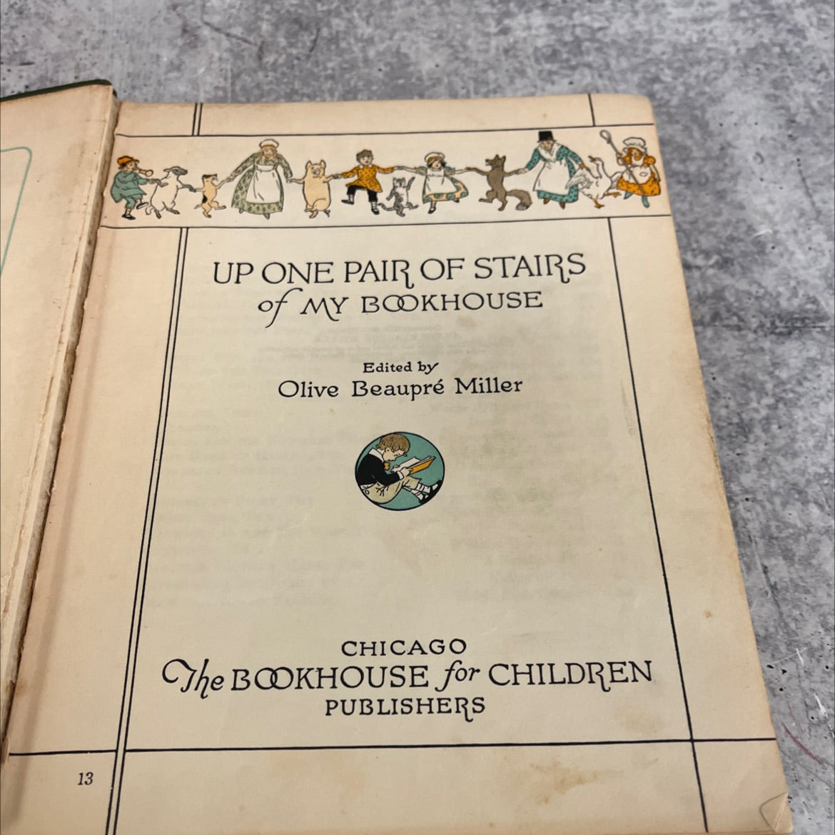 up one pair of stairs book, by olive beaupré miller, 1928 Hardcover image 2