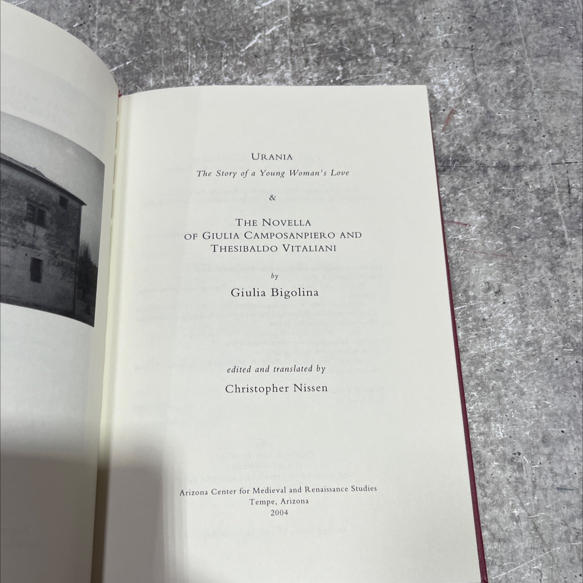 urania the story of a young woman's love & the novella of giulia camposanpiero and thesibaldo vitaliani book, by giulia image 2