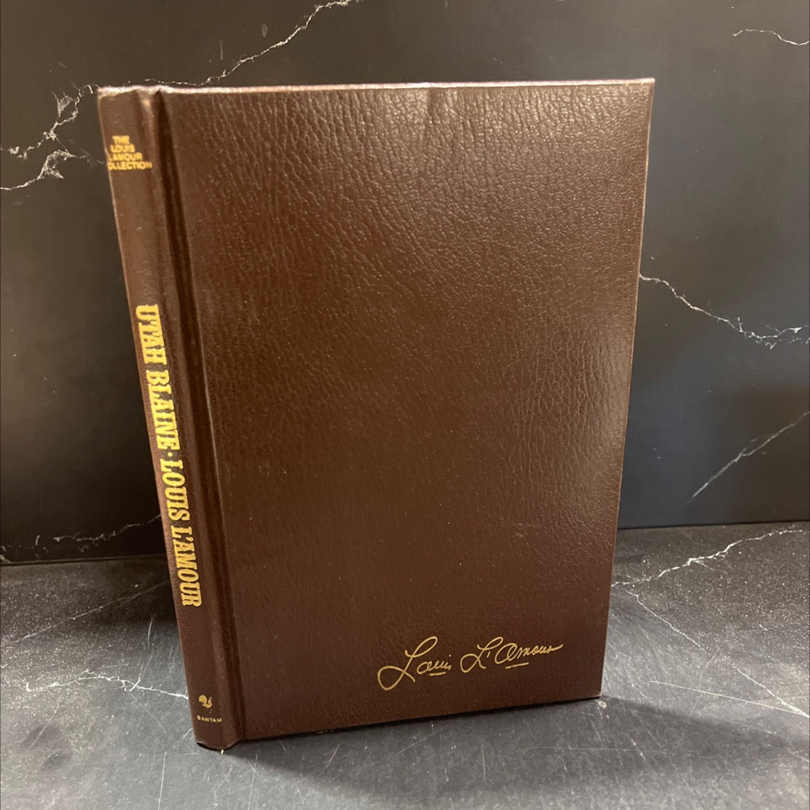 utah blaine book, by louis l'amour, 1985 Leather image 1
