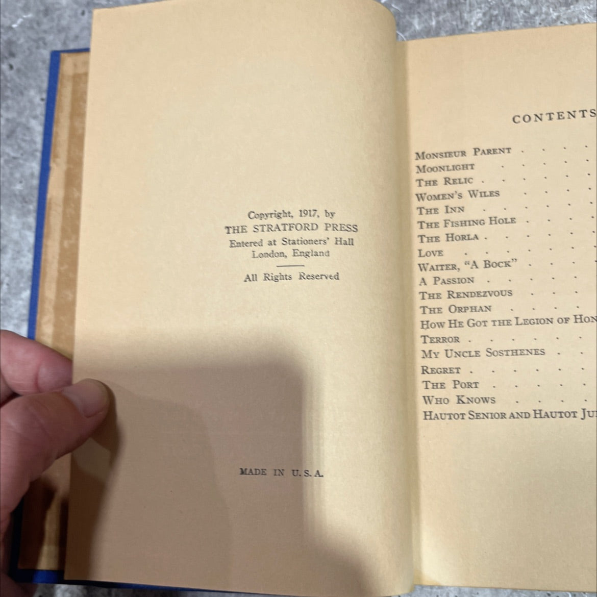 vay-both of you-immediately! book, by guy de maupassant, 1917 Hardcover image 3