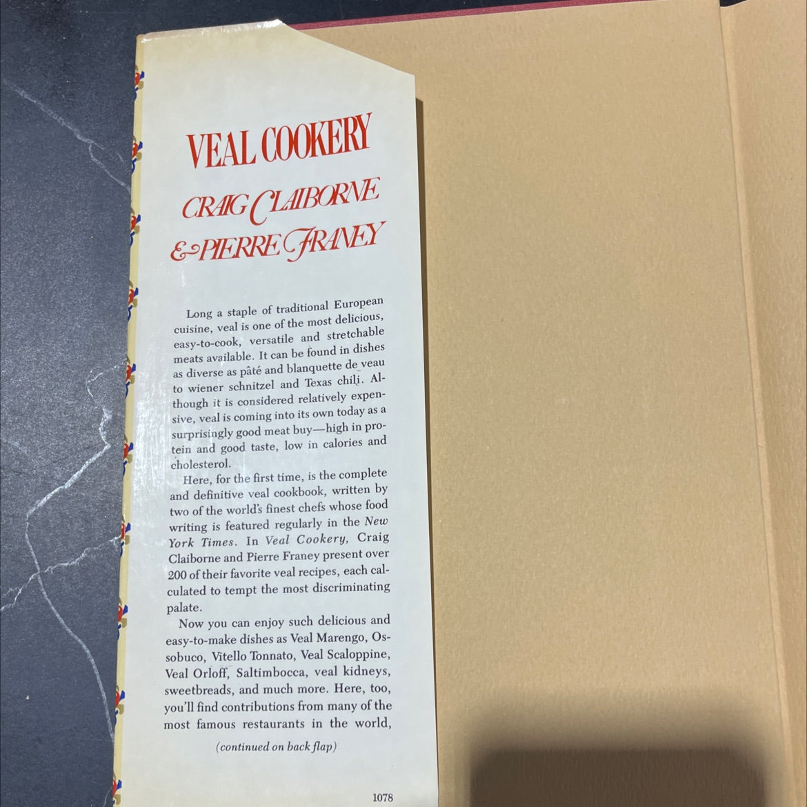 veal cookery book, by Craig Claiborne, Pierre Franey, 1978 Hardcover image 4