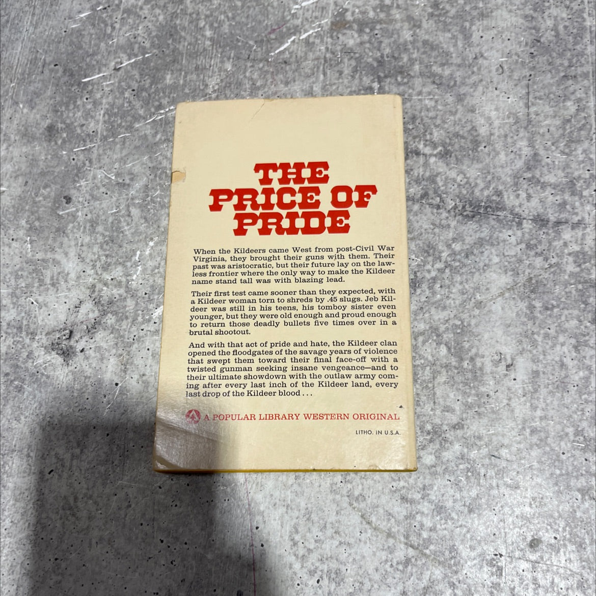 vengeance is mine book, by Jed Cross, 1976 Paperback image 4