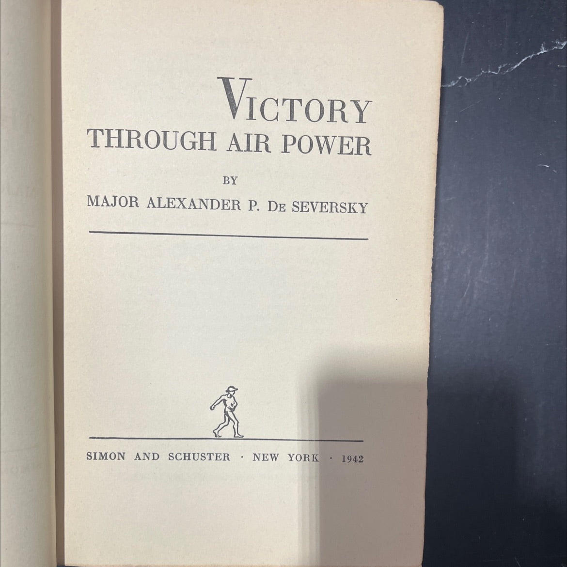 victory through air power book, by major alexander p. de seversky, 1942 Hardcover image 2