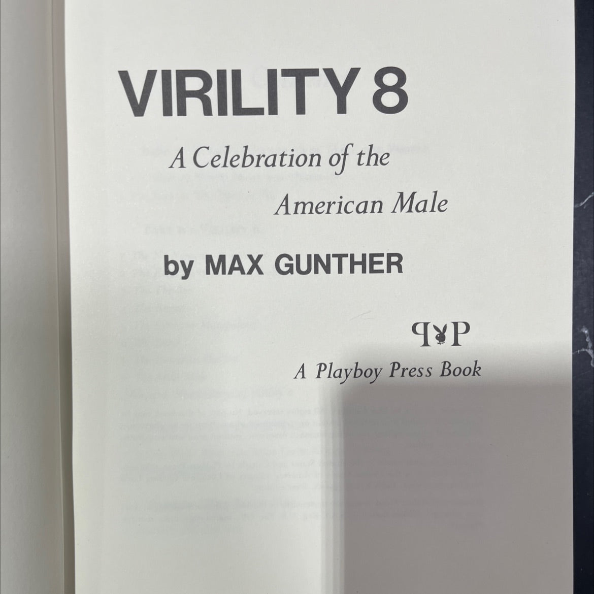 virility 8 a celebration of the american male book, by max gunther, 1975 Hardcover image 2