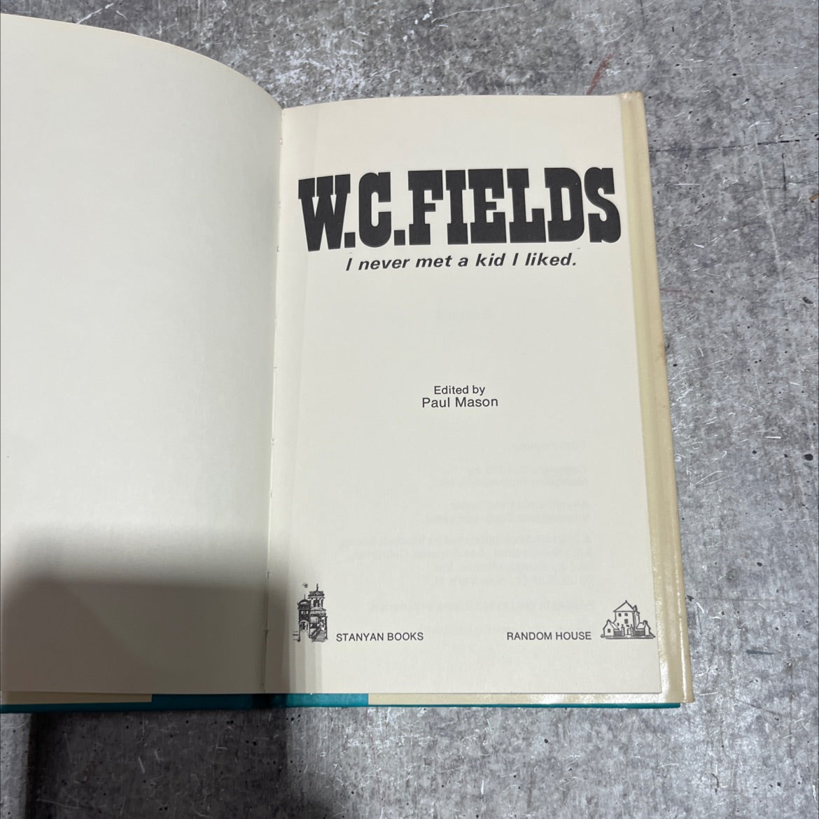w.c.fields i never met a kid i liked book, by w.c.fields, 1970 Hardcover image 2