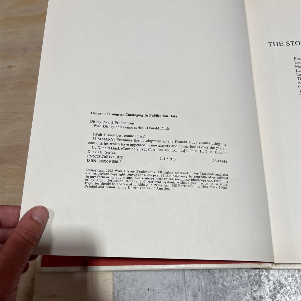 walt disney donald duck book, by walt disney productions, 1978