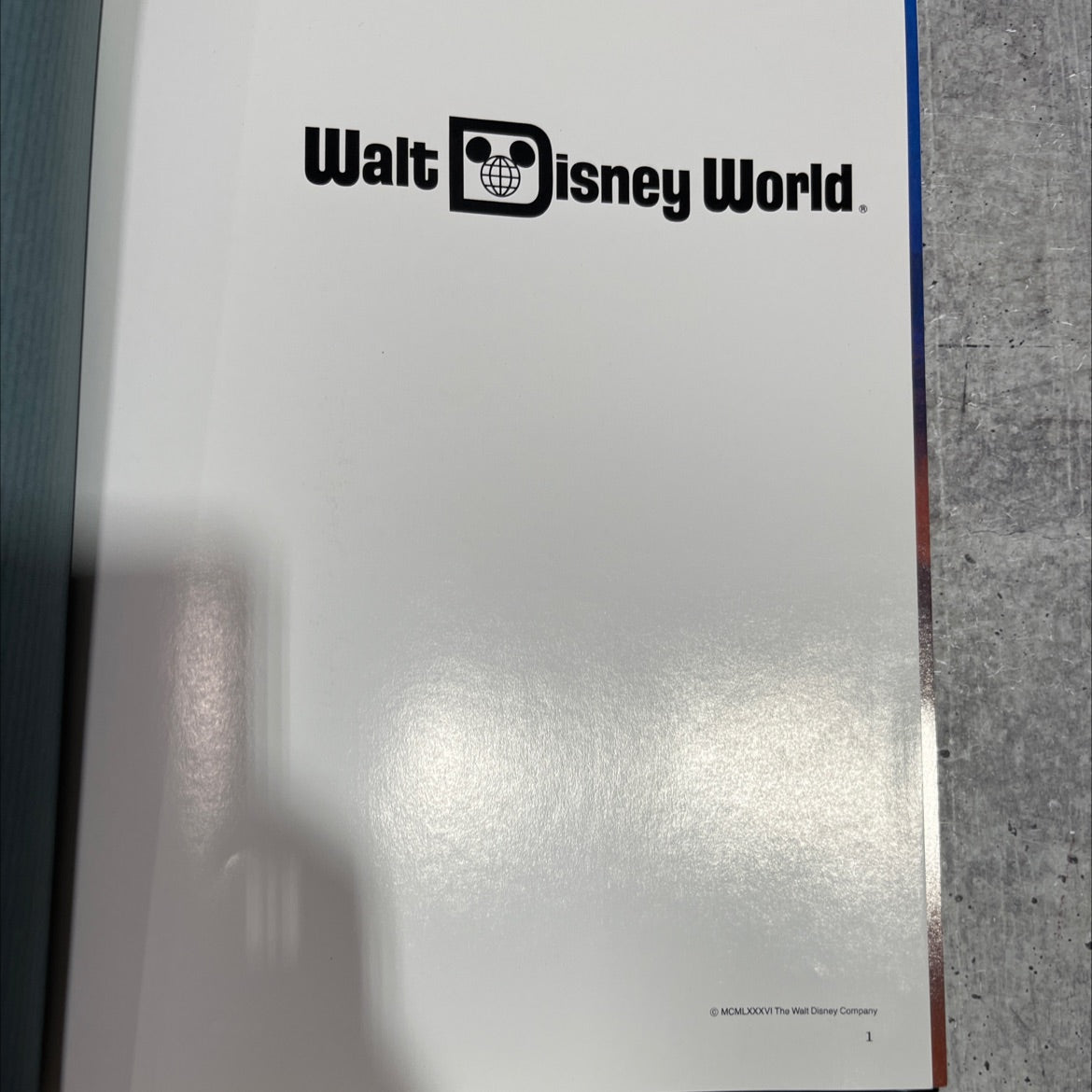 walt disney world book, by unknown, 1986 Hardcover image 2