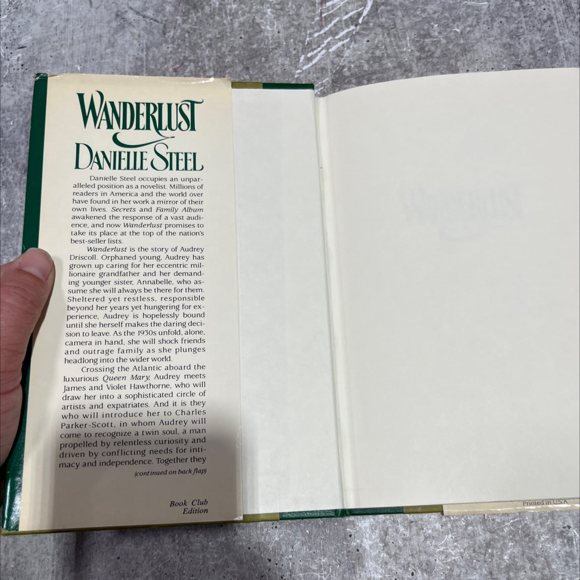 wanderlust book, by danielle steel, 1986 Hardcover image 4