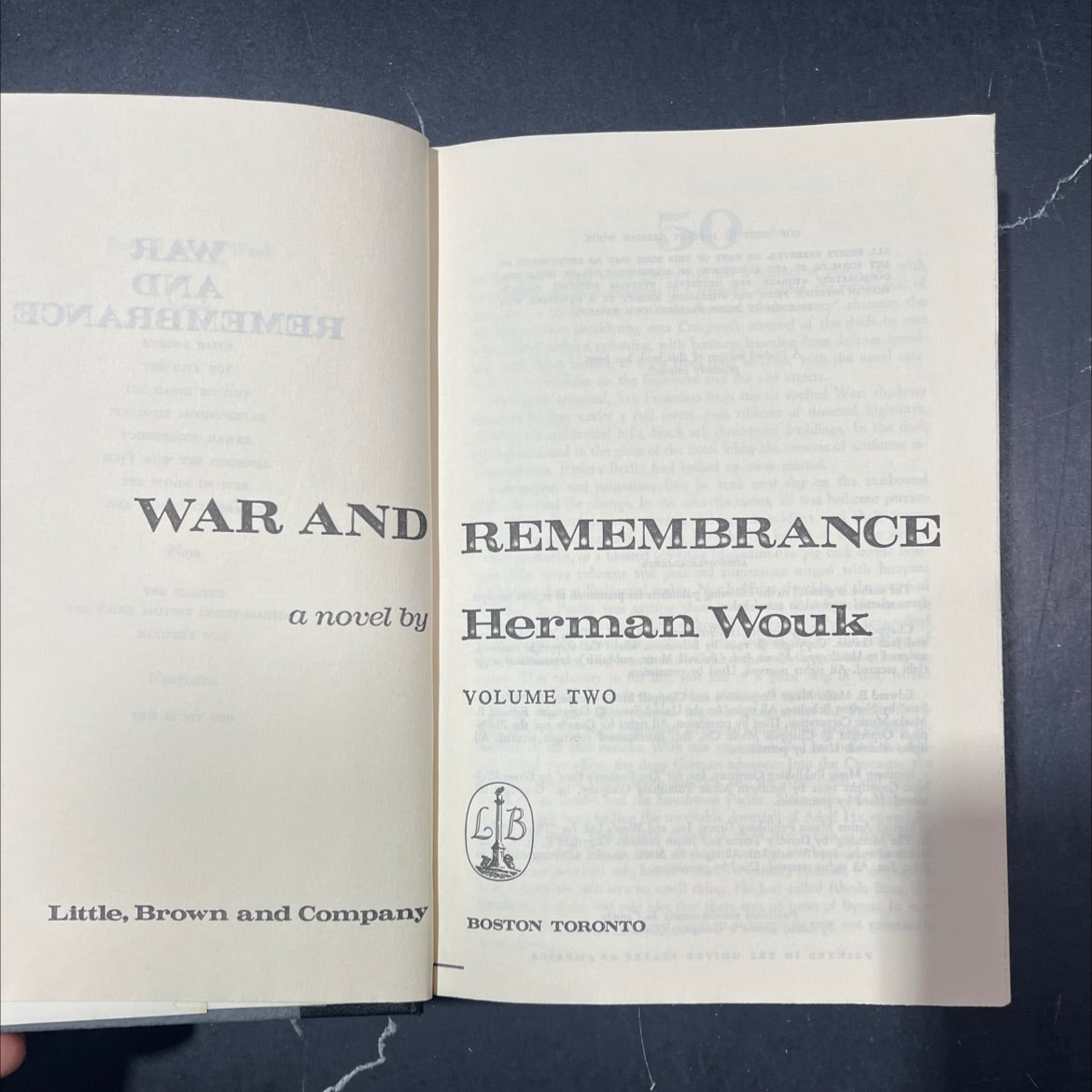war and remembrance book, by herman wouk, 1978 Hardcover image 2