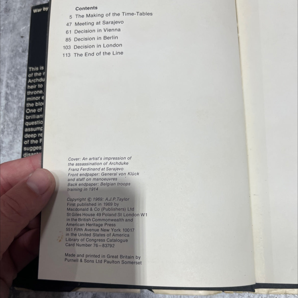 war by timetable how the first world war began book, by A.J.P.