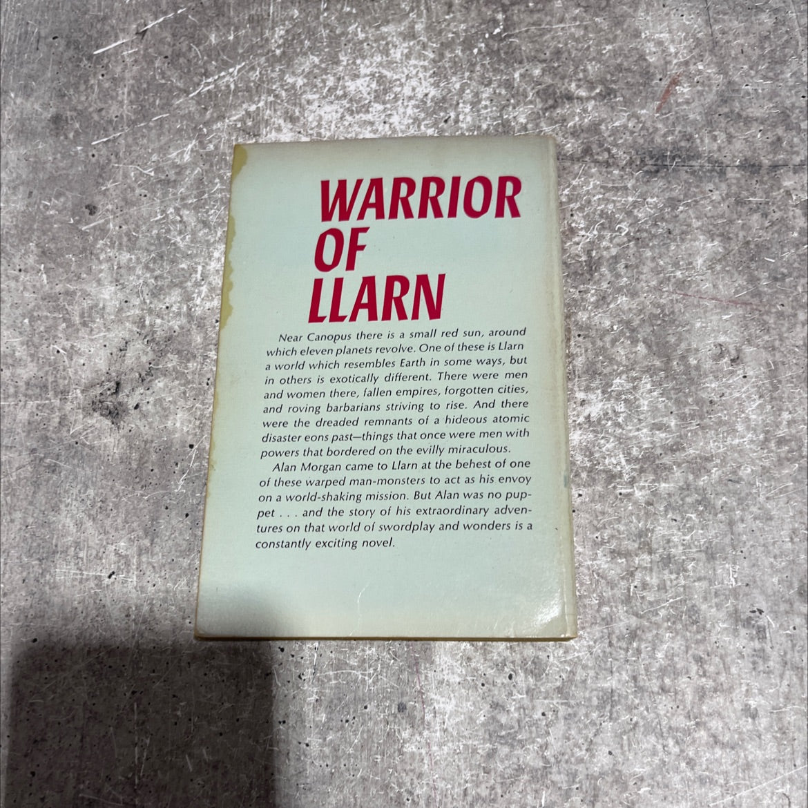 warrior of llarn book, by Gardner F. Fox, 1964 Paperback image 4