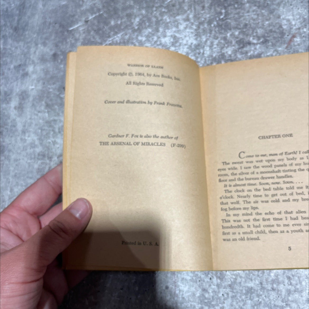 warrior of llarn book, by Gardner F. Fox, 1964 Paperback image 3