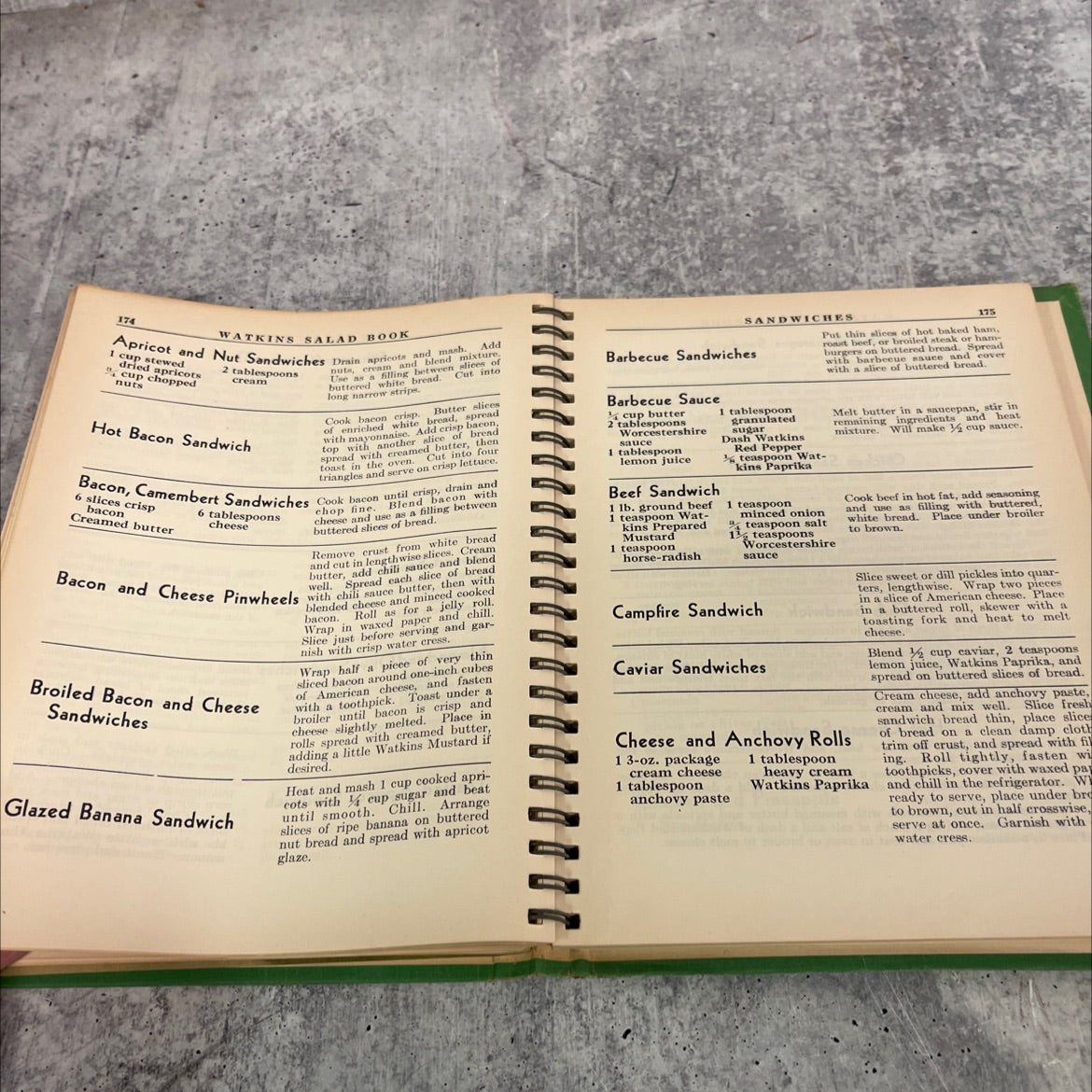 watkins salad book book, by elaine allen, 1946 Hardcover image 4