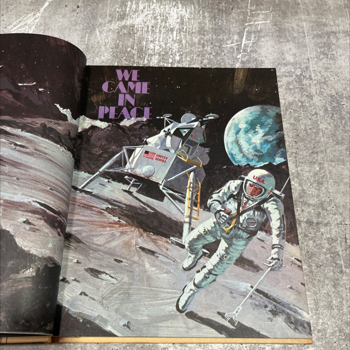 we came in peace united states usa book, by Nick Oddo, Peter M. Topaz, 1969 Hardcover image 2