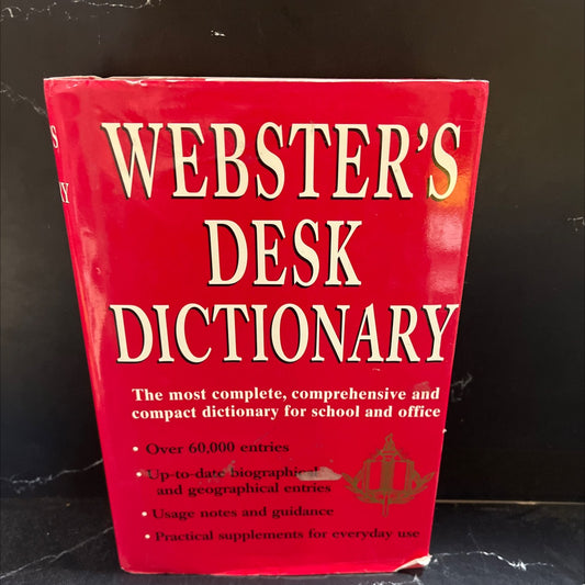 webster's desk dictionary book, by sol steinmetz, 1996 Hardcover image 1
