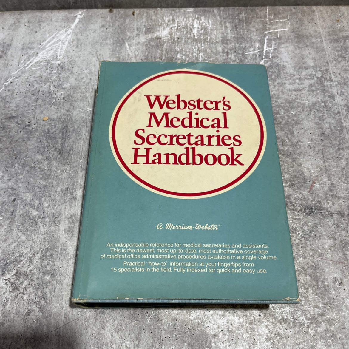 webster's medical secretaries handbook book, by john rhodes haverty, md, 1979 Hardcover image 1
