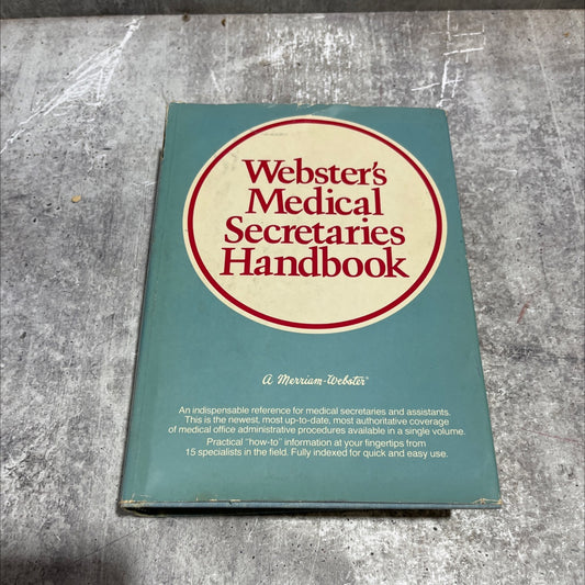 webster's medical secretaries handbook book, by john rhodes haverty, md, 1979 Hardcover image 1