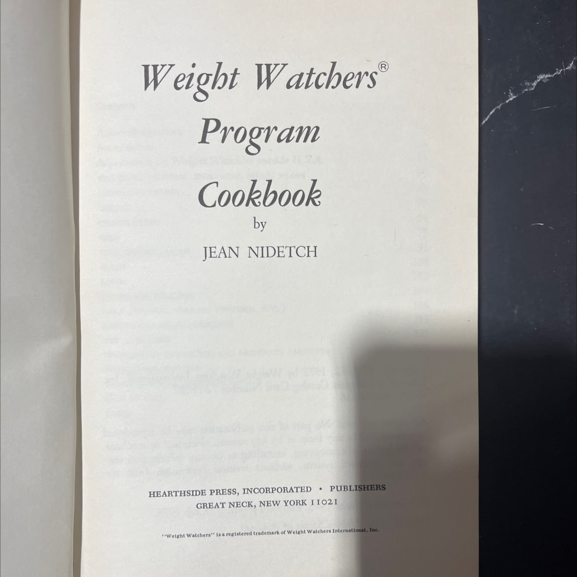 weight watchers® program cookbook book, by jean nidetch, 1973 Hardcover image 2