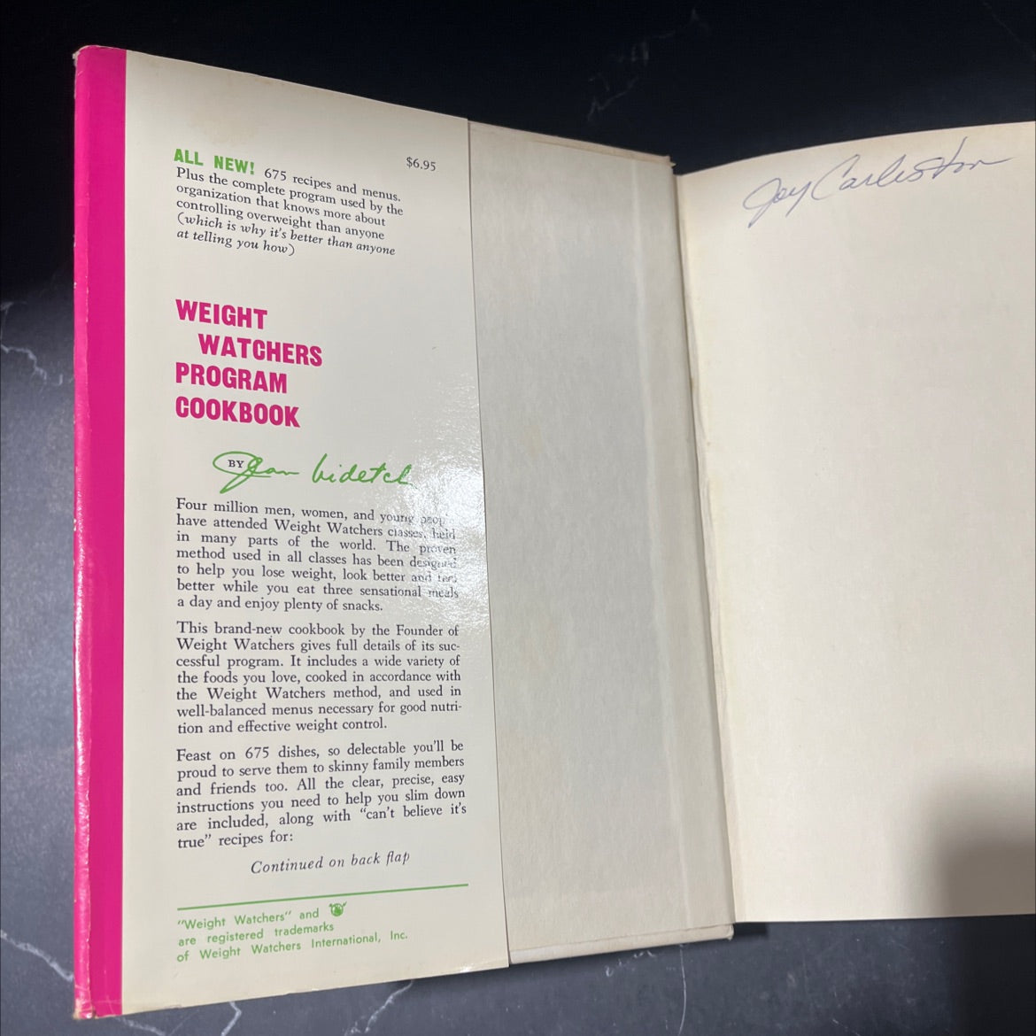 weight watchers® program cookbook book, by jean nidetch, 1973 Hardcover image 4