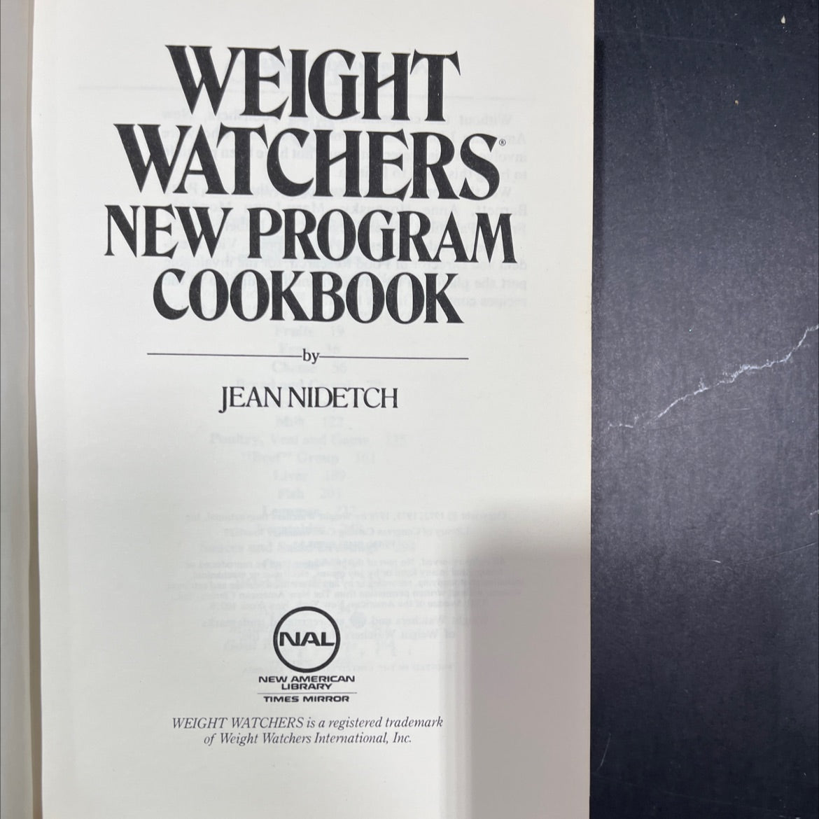 weight watchers new program cookbook book, by jean nidetch, 1978 Hardcover image 2