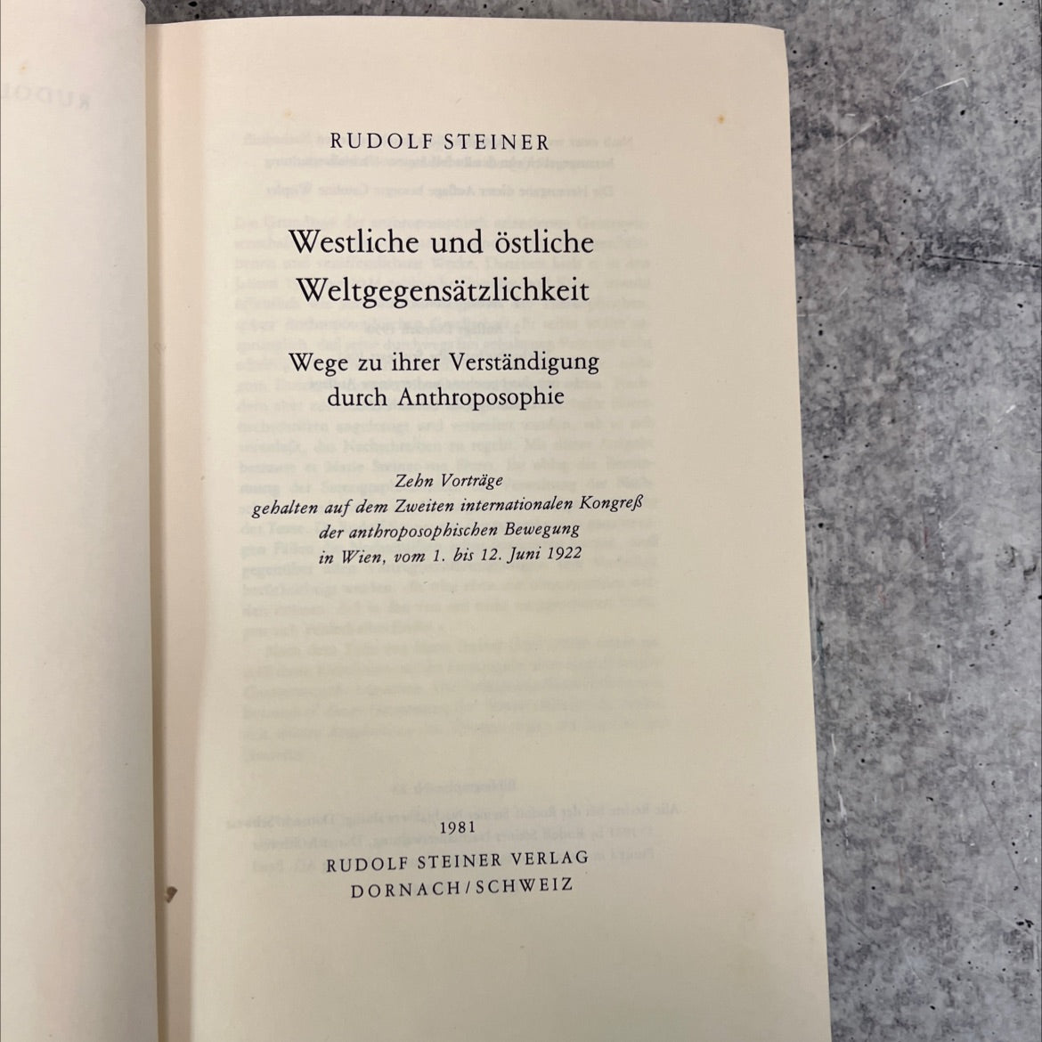 western and eastern world opposites ways to their understanding through anthroposophy book, by rudolf steiner, 1981 image 2