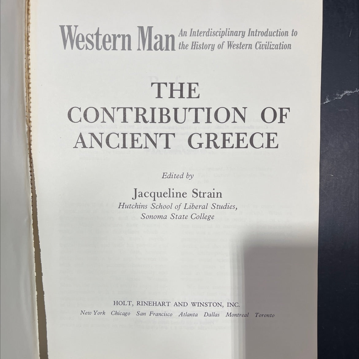 western man an interdisciplinary introduction to the history of western civilization the contribution of ancient greece image 2