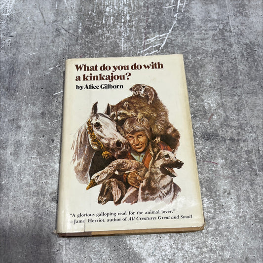 what do you do with a kinkajou book, by Alice Gilborn, 1976 Hardcover image 1