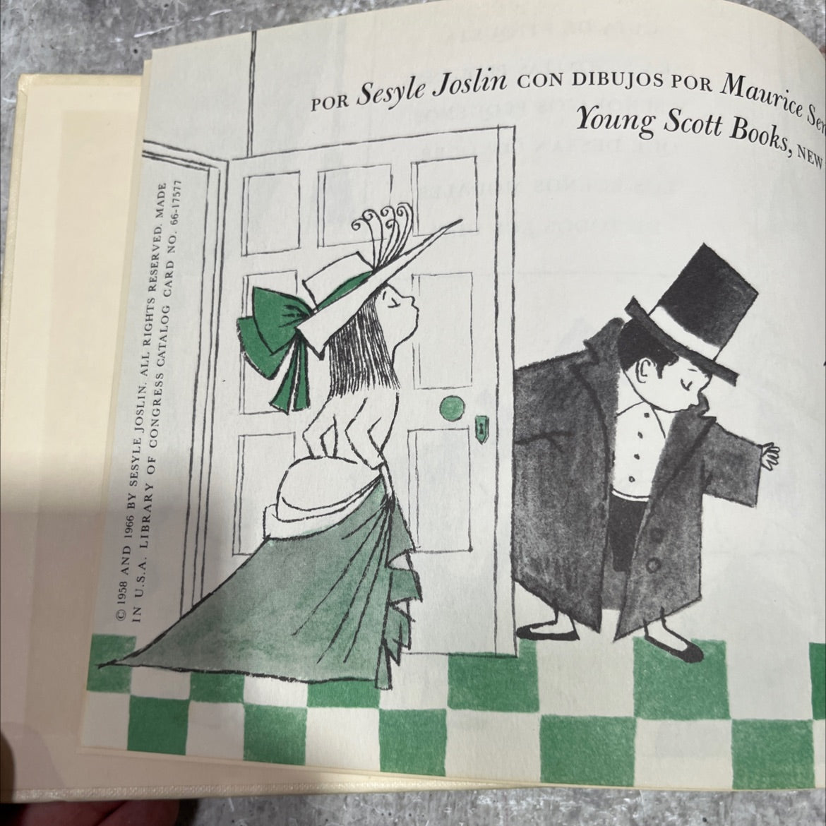 what is said, child? book, by sesyle joslin, 1966 Hardcover image 3