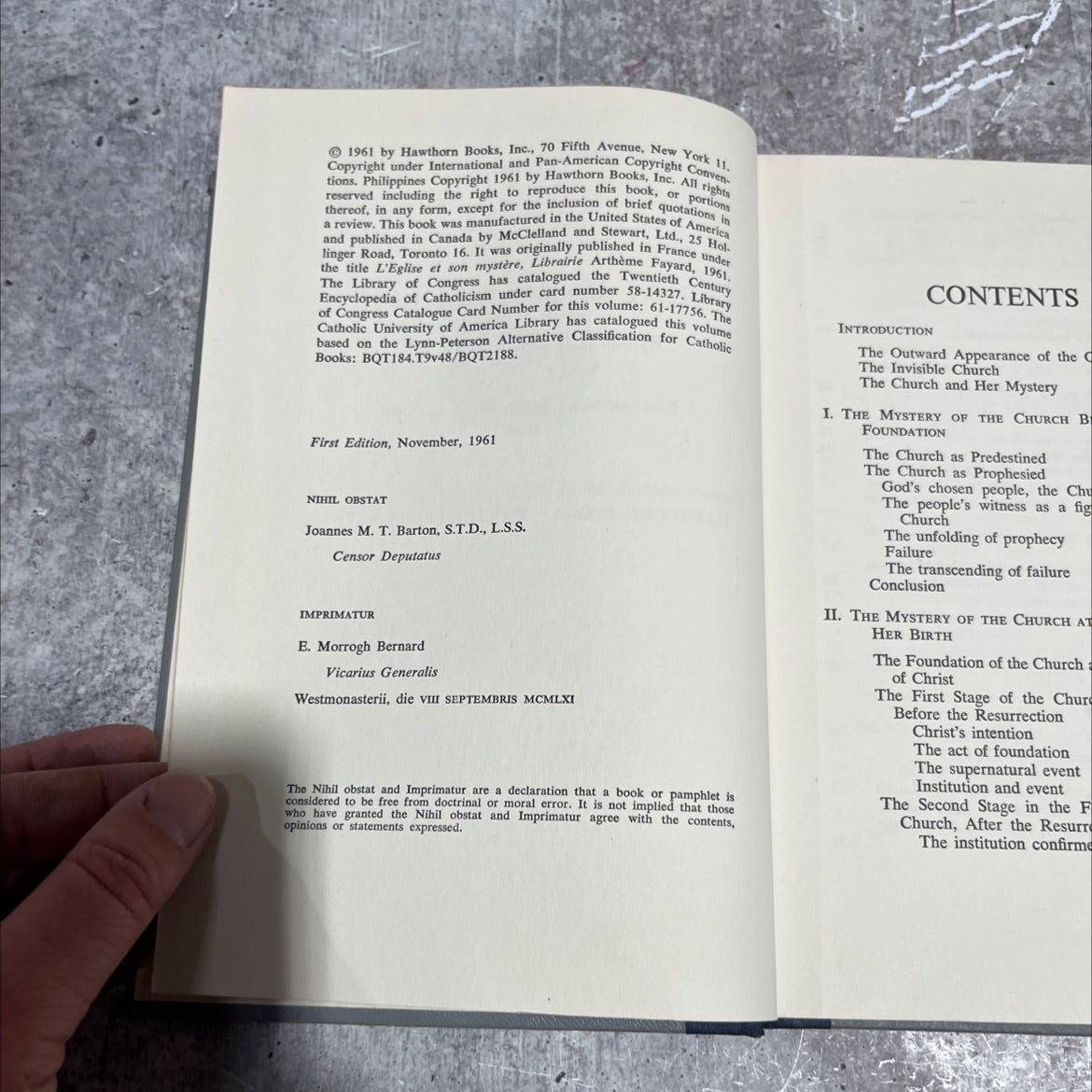 what is the church? book, by andré de bovis, 1961 Hardcover image 3