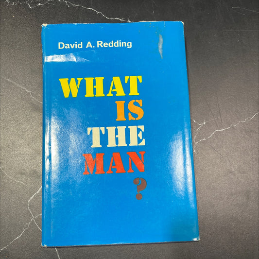 what is the man? book, by david a. redding, 1970 Hardcover, Vintage image 1