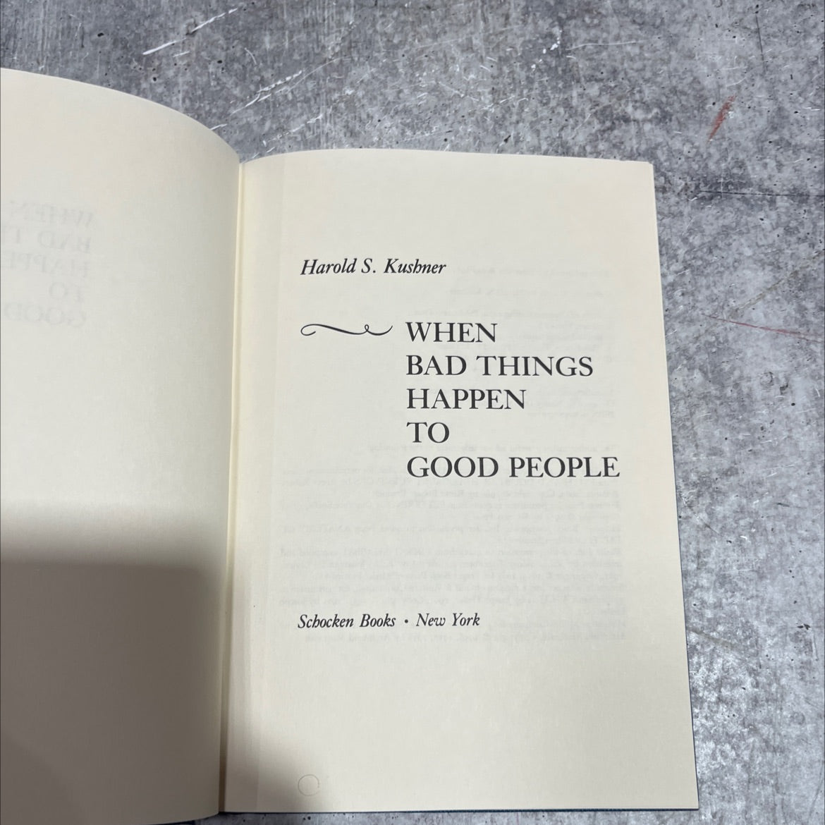 when bad things happen to good people book, by harold s. kushner, 1981 Hardcover image 2
