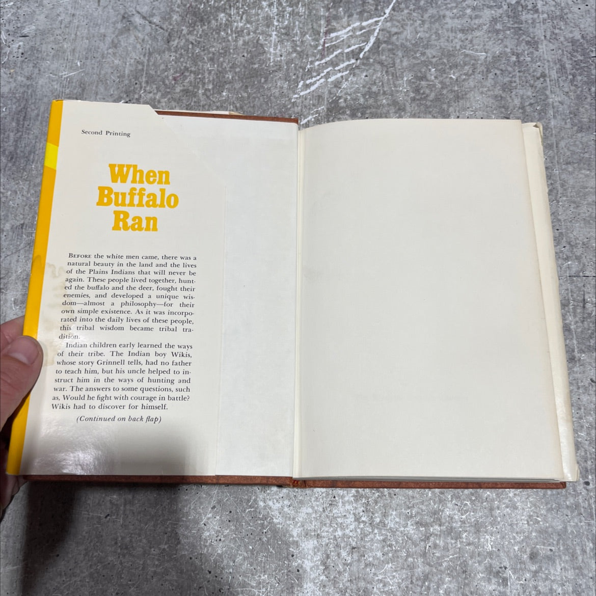 when buffalo ran book, by george bird grinnell, 1966 Hardcover image 4