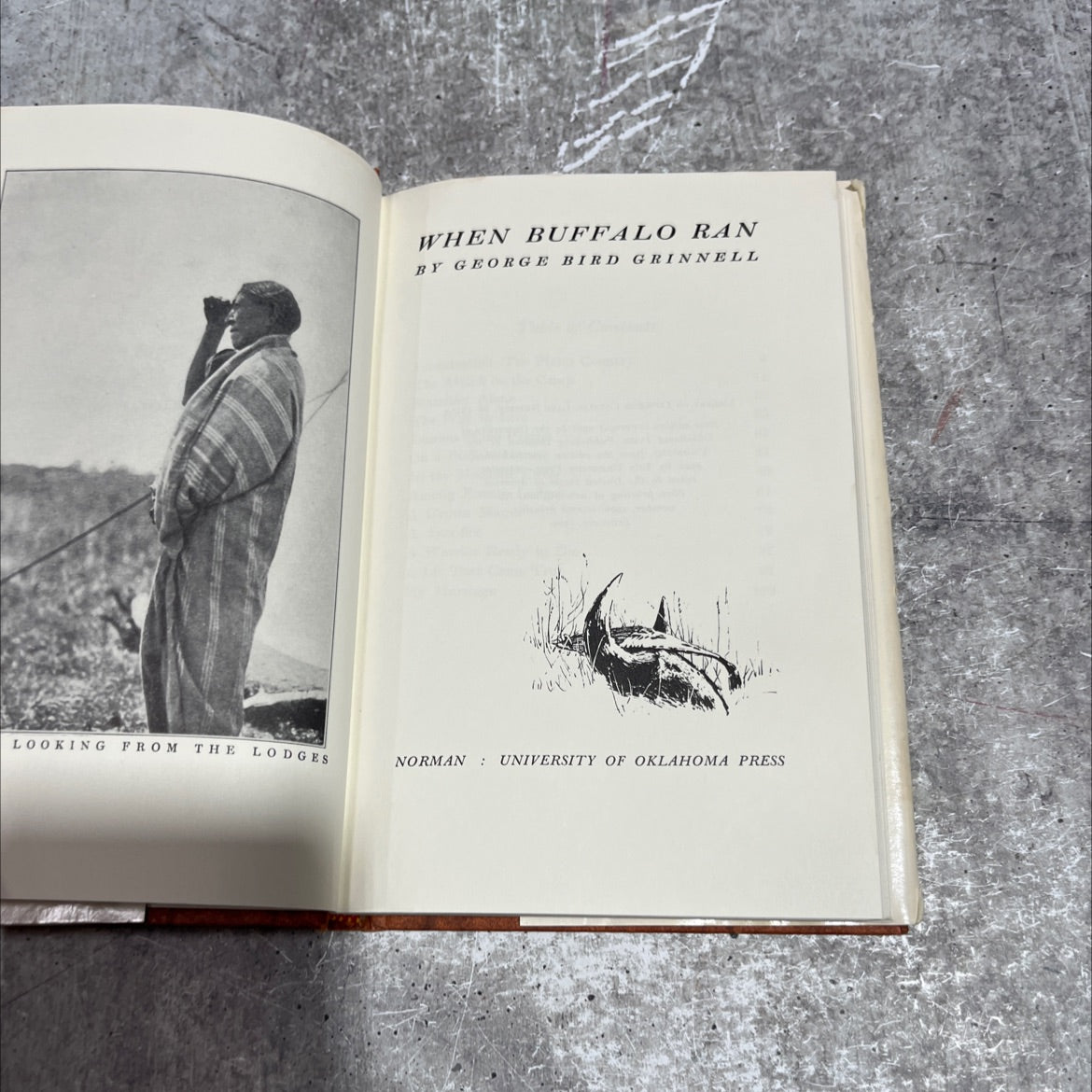 when buffalo ran book, by george bird grinnell, 1966 Hardcover image 2