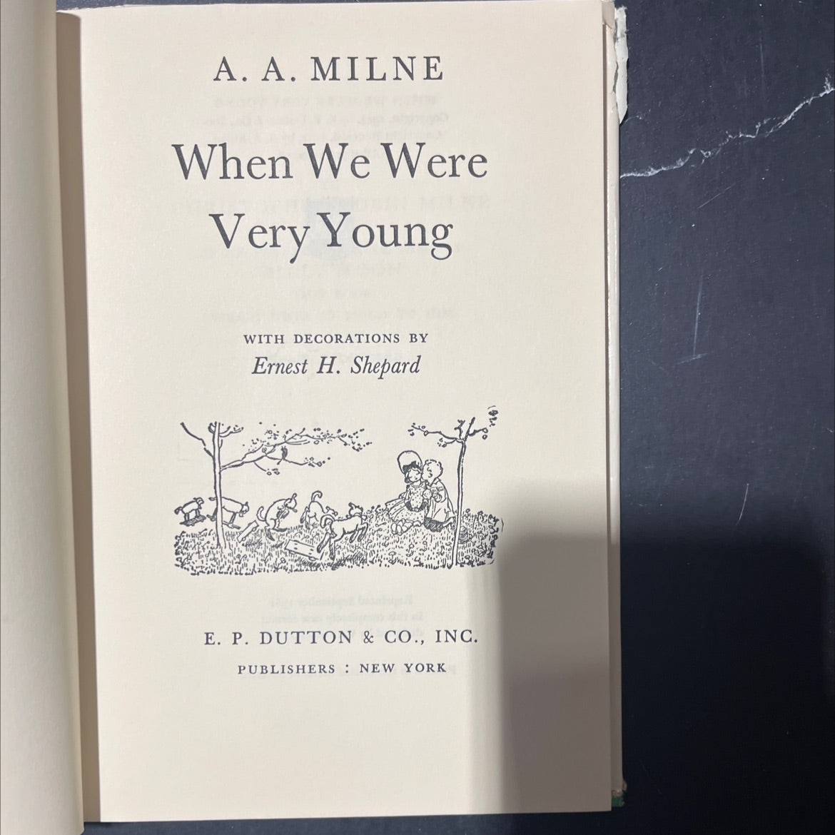 when we were very young book, by A. A. Milne, 1961 Hardcover image 2