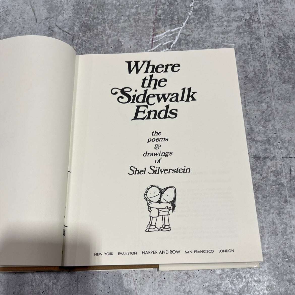 where the sidewalk ends book, by Shel Silverstein, 1974 Hardcover image 2