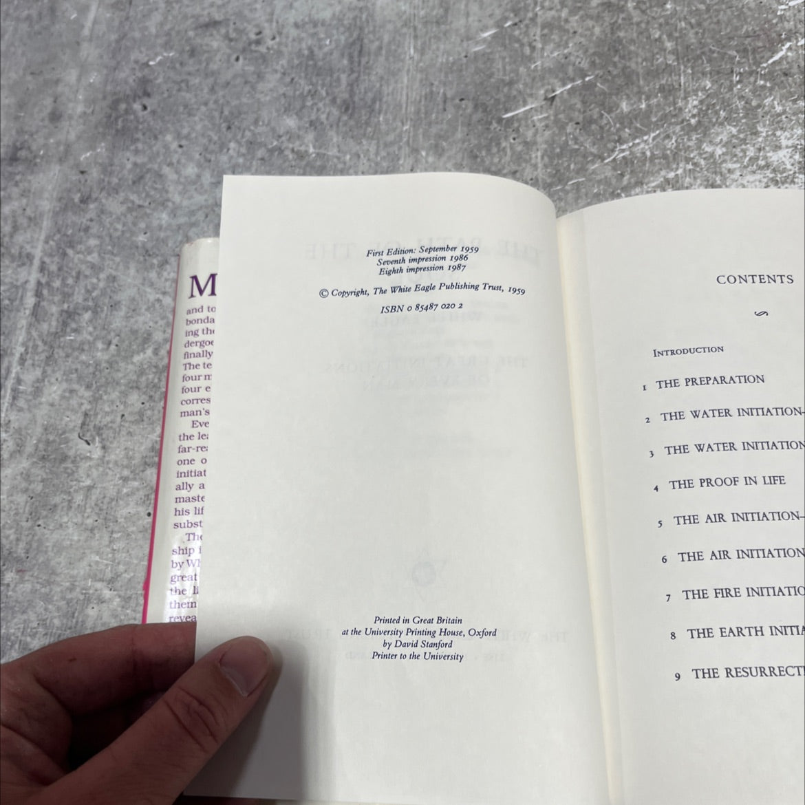 white eagle's teaching book, by unknown, 1987 Hardcover image 3