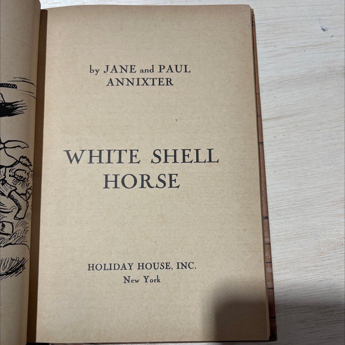 white shell horse book, by jane and paul annixter, 1971 Hardcover, Vintage image 2