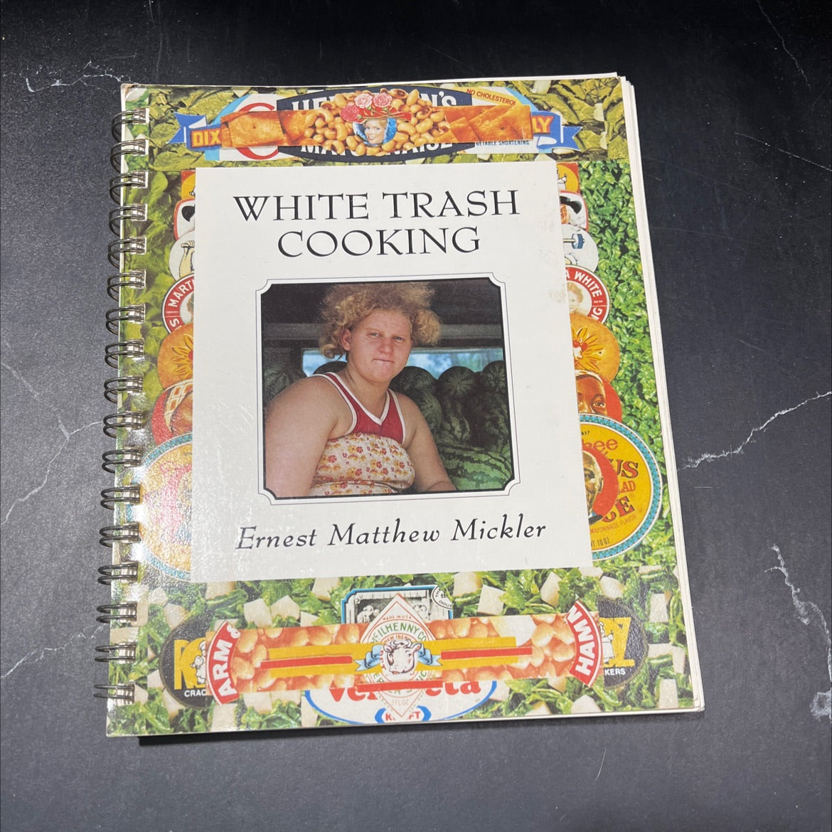 white trash cooking book, by Ernest Matthew Mickler, 1986 Paperback image 1