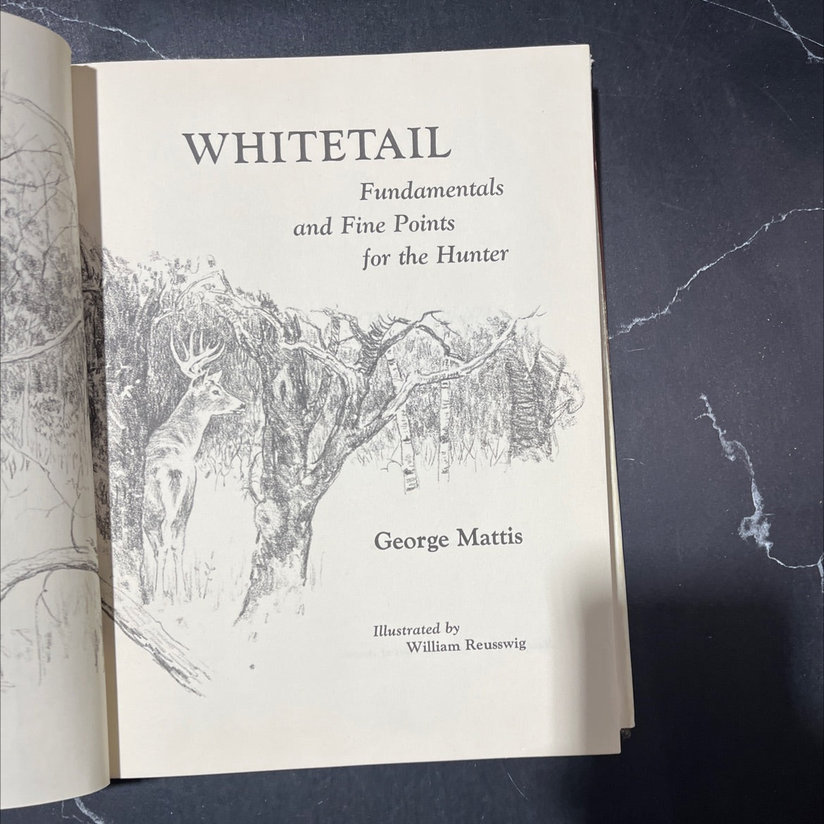 whitetail fundamentals and fine points for the hunter book, by george mattis, 1969 Hardcover image 2