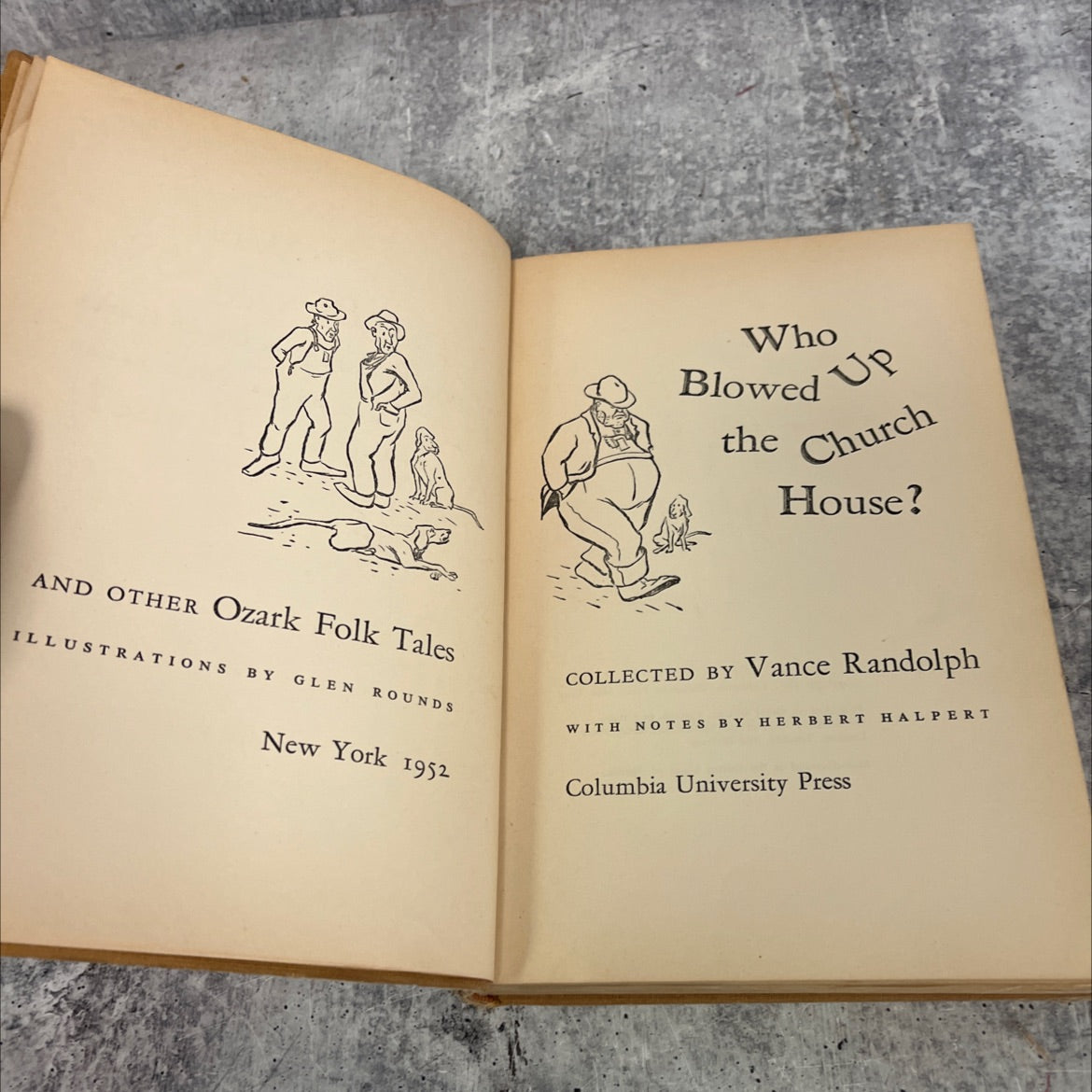who blowed up the church house? and other ozark folk tales book, by vance randolph, 1952 Hardcover image 2