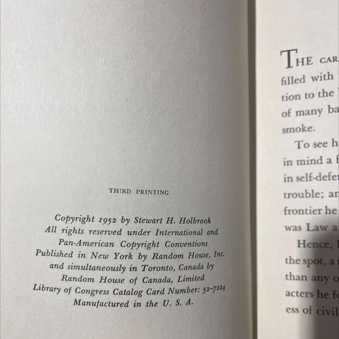 wild bill hickok tames the west book, by stewart h. holbrook, 1952 Hardcover image 3