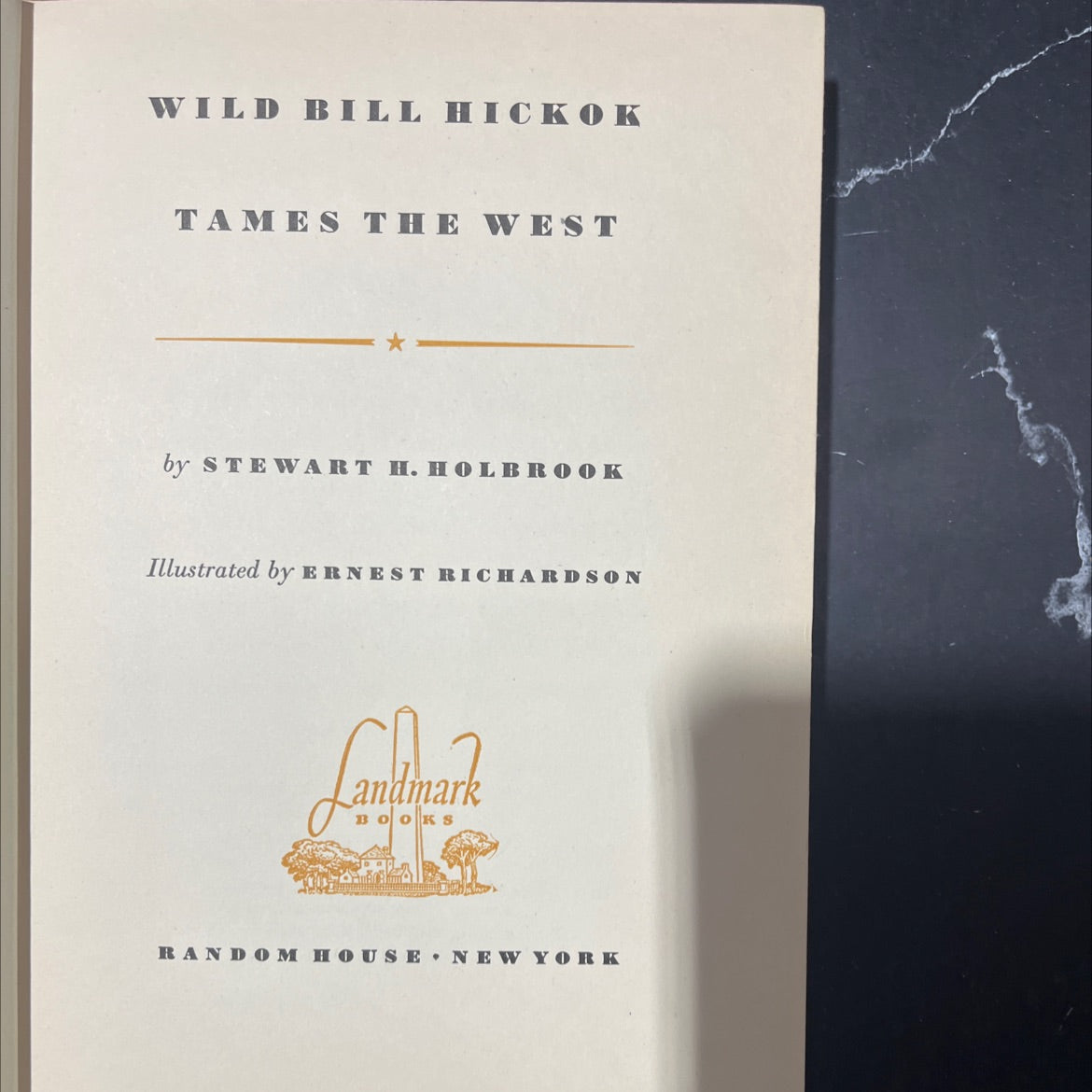 wild bill hickok tames the west book, by stewart h. holbrook, 1952 Hardcover image 2