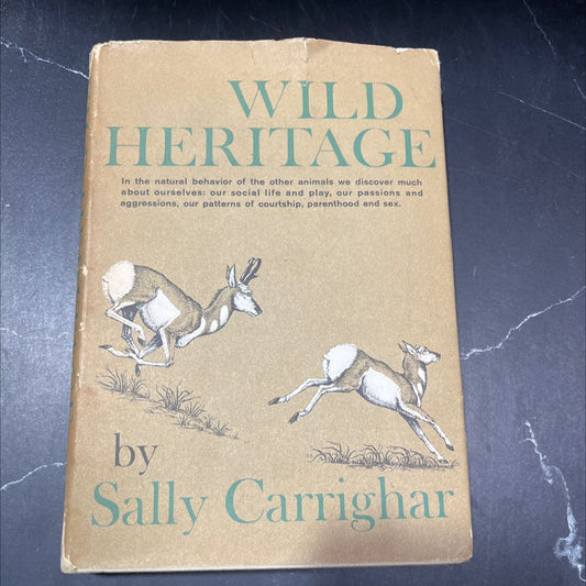 wild heritage book, by Sally Carrighar, 1965 Hardcover image 1