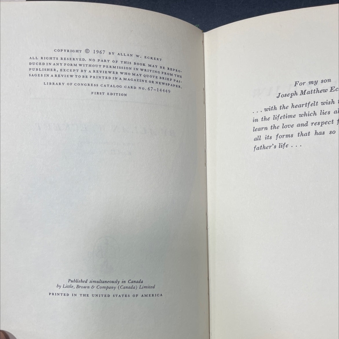 wild season book, by allan w. eckert, 1967 Hardcover image 3