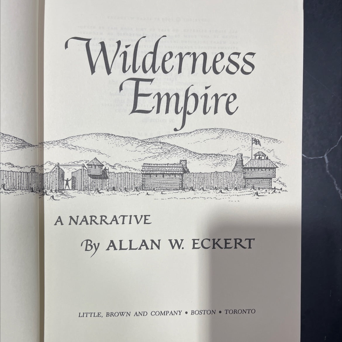 wilderness empire a narrative book, by allan w. eckert, 1969 Hardcover image 2