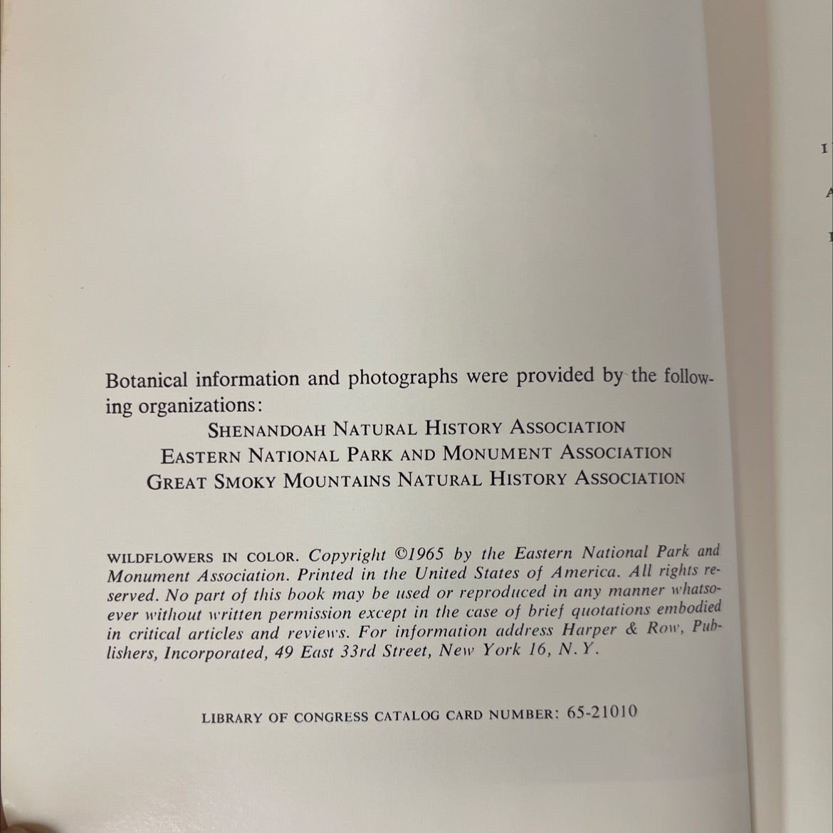 wildflowers in color book, by arthur stupka, 1965 Hardcover image 3