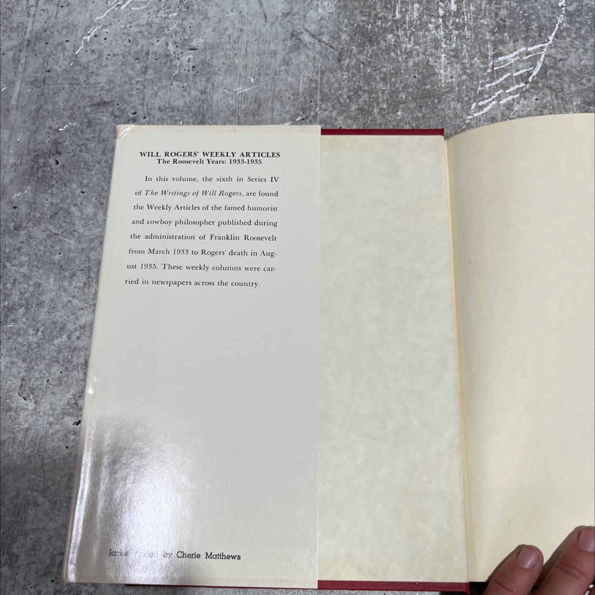 will rogers' weekly articles volume 6 the roosevelt years: 1933-1935 book, by steven k. gragert, 1982 Hardcover image 4