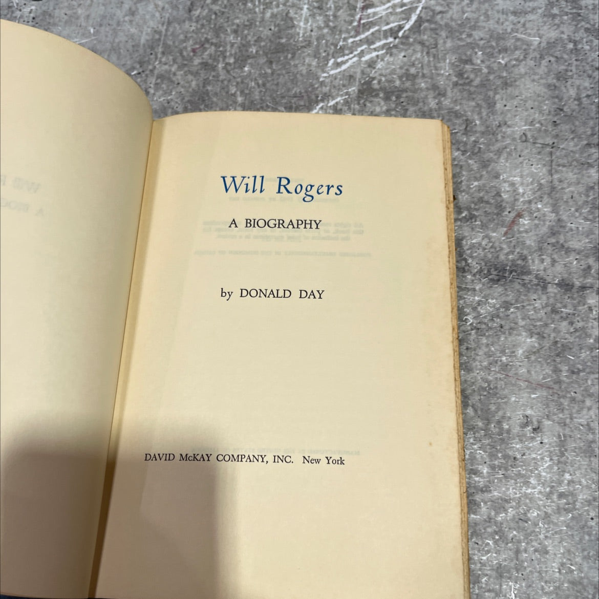will rogers a biography book, by donald day, 1962 Hardcover image 2