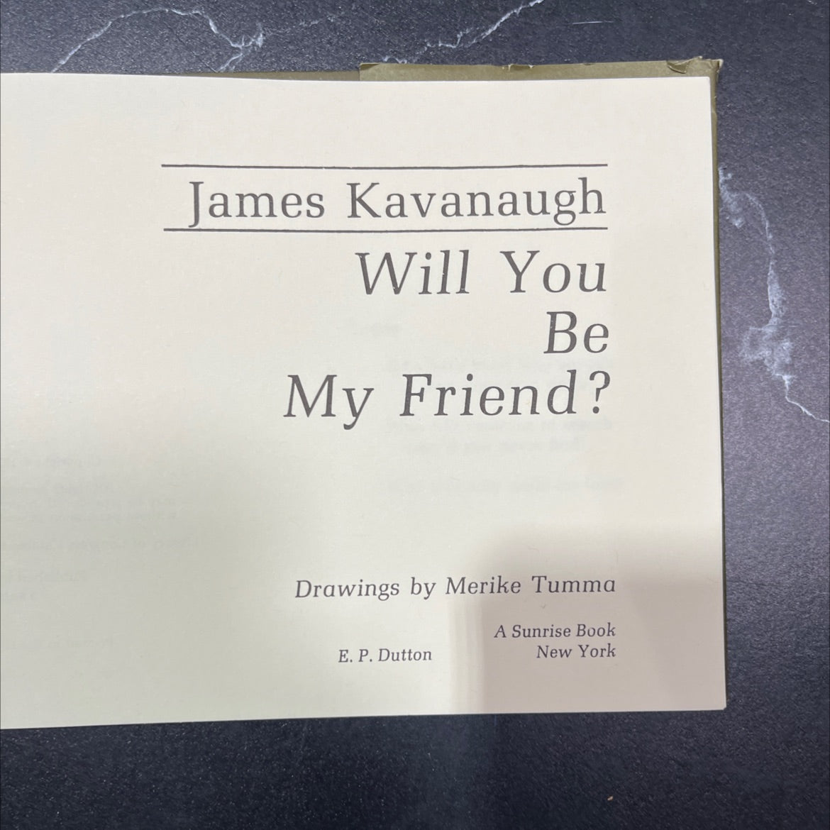 will you be my friend? book, by James Kavanaugh, 1971 Hardcover, Vintage image 2