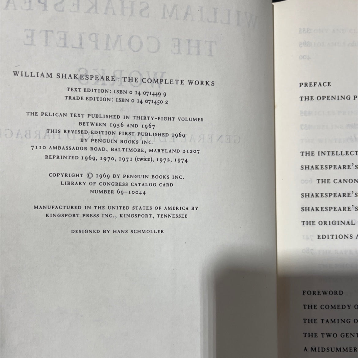 william shakespeare: the complete works book, by william shakespeare, 1970 Hardcover, Heavily Used image 3